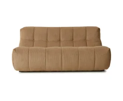 HKliving Lazy Lounge 2-sits Soffa Corduroy Rib Brown