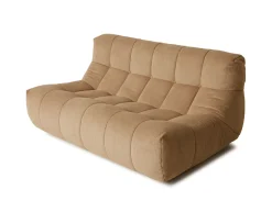 HKliving Lazy Lounge 2-sits Soffa Corduroy Rib Brown