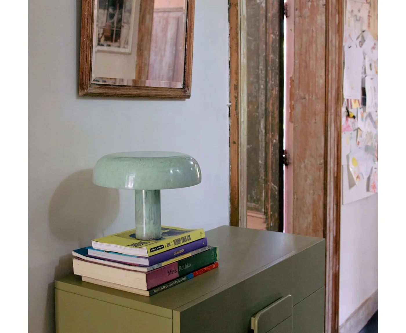 HKliving Mushroom Bordslampa Mint Small