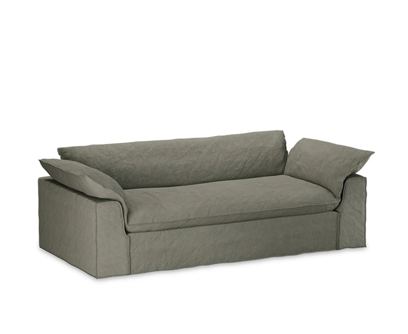 HKliving Nomad Soffa Linen/Army Green 244cm