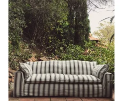 HKliving Nomad Soffa Rocco/Chalkstripe 244cm