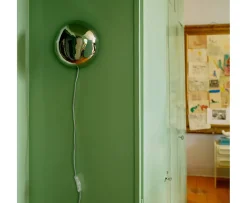 HKliving Orb Vägglampa Chrome
