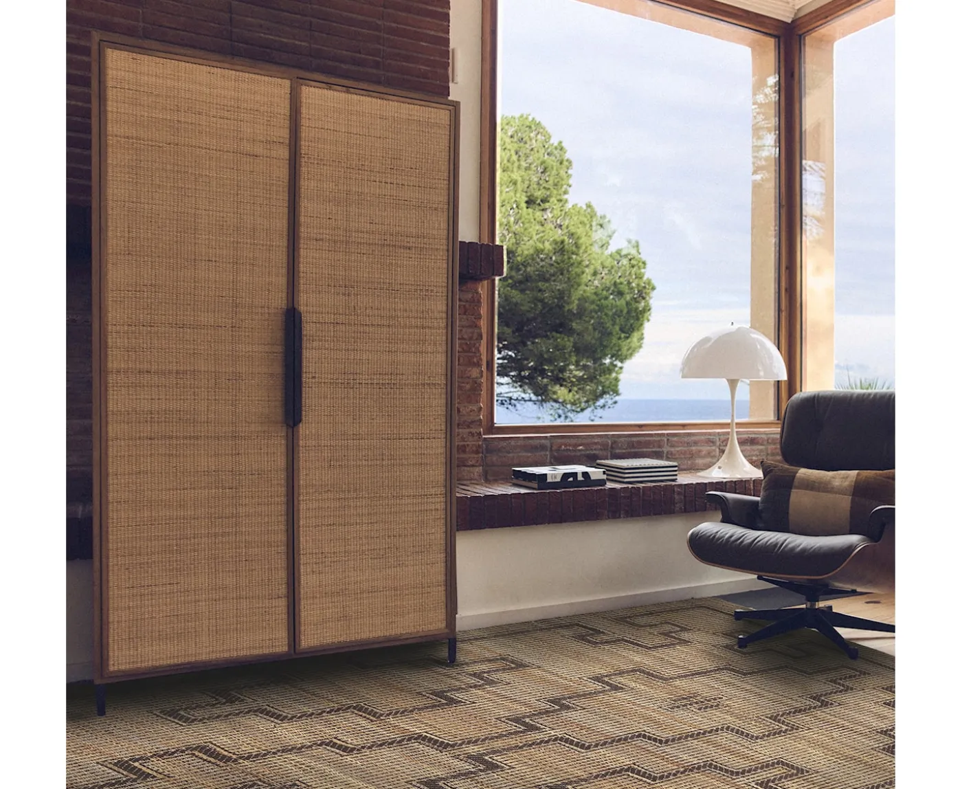 HKliving Pioneer Skåp Rattan 100x180