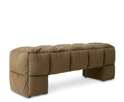 HKliving Puffy Bänk Olive