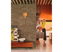 HKliving Rattan Bordslampa Natural