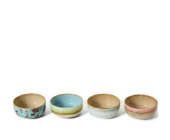 HKliving 70s Ceramics Dessertskål Impression 4-pack