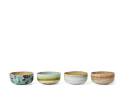 HKliving 70s Ceramics Dessertskål Impression 4-pack