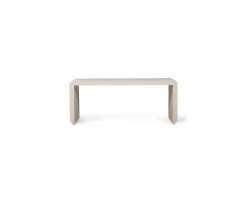 HKliving Slatted Bänk Sand 96cm
