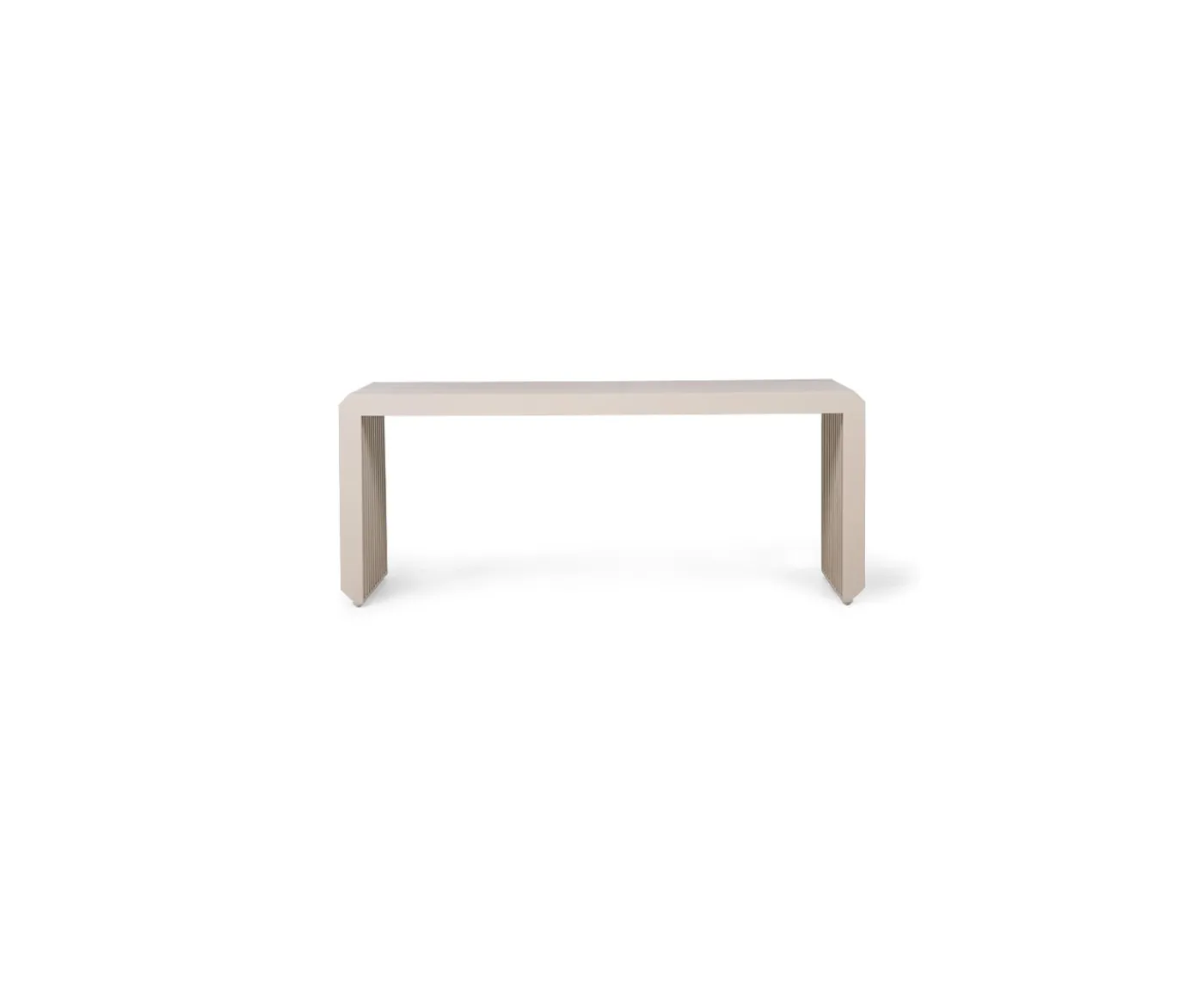 HKliving Slatted Bänk Sand 96cm