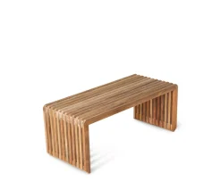 HKliving Slatted Bänk Teak 96cm
