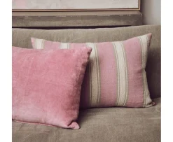 HKliving Woven Prydnadskudde Striped Blush 60x40