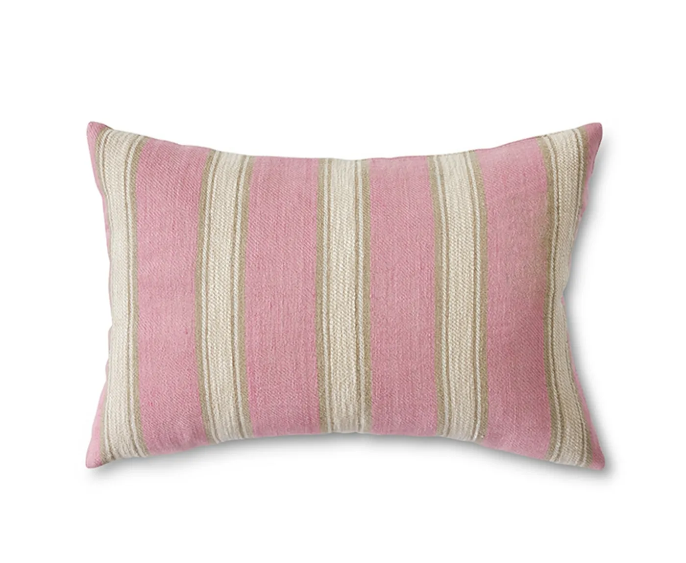 HKliving Woven Prydnadskudde Striped Blush 60x40