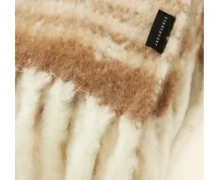 Jakobsdals Almond Mohair Pläd Beige 130x170