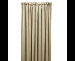 Jakobsdals Anna Gardinlängd Sammet Beige 280cm