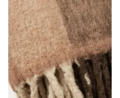 Jakobsdals Brown Check Mohair Pläd 130x170