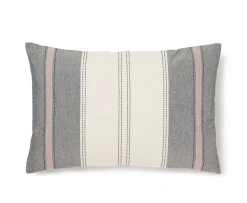 Jakobsdals Lea Kuddfodral Svart/offwhite 40x60