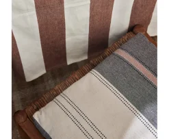 Jakobsdals Striato Duk Brun/offwhite 140x260