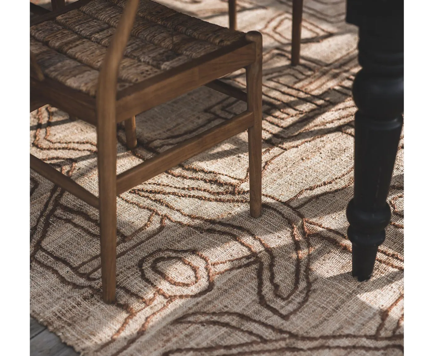 Jakobsdals Kiana Jutematta Beige/Brun 200x300