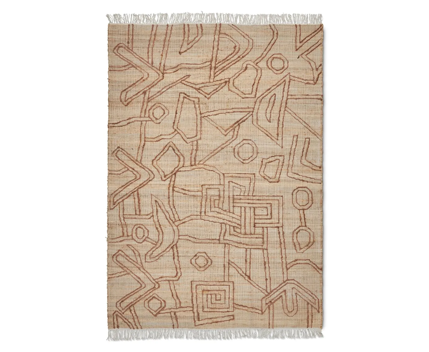 Jakobsdals Kiana Jutematta Beige/Brun 200x300