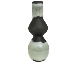 Jakobsdals Ombre Vas Glas Black/White 34cm