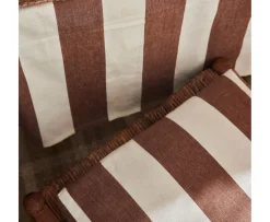 Jakobsdals Striato Sittdyna Brun/offwhite 40x40