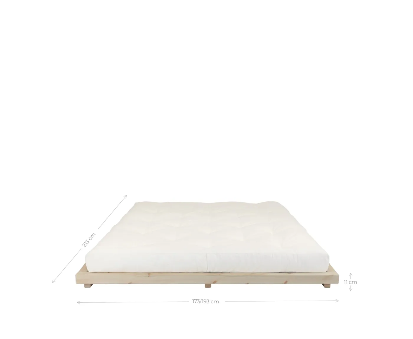 Karup Design Dock Sängram Natur 180x200