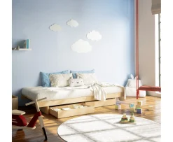 Karup Design Kanso Sängram inkl 2 Lådor Natur 90cm