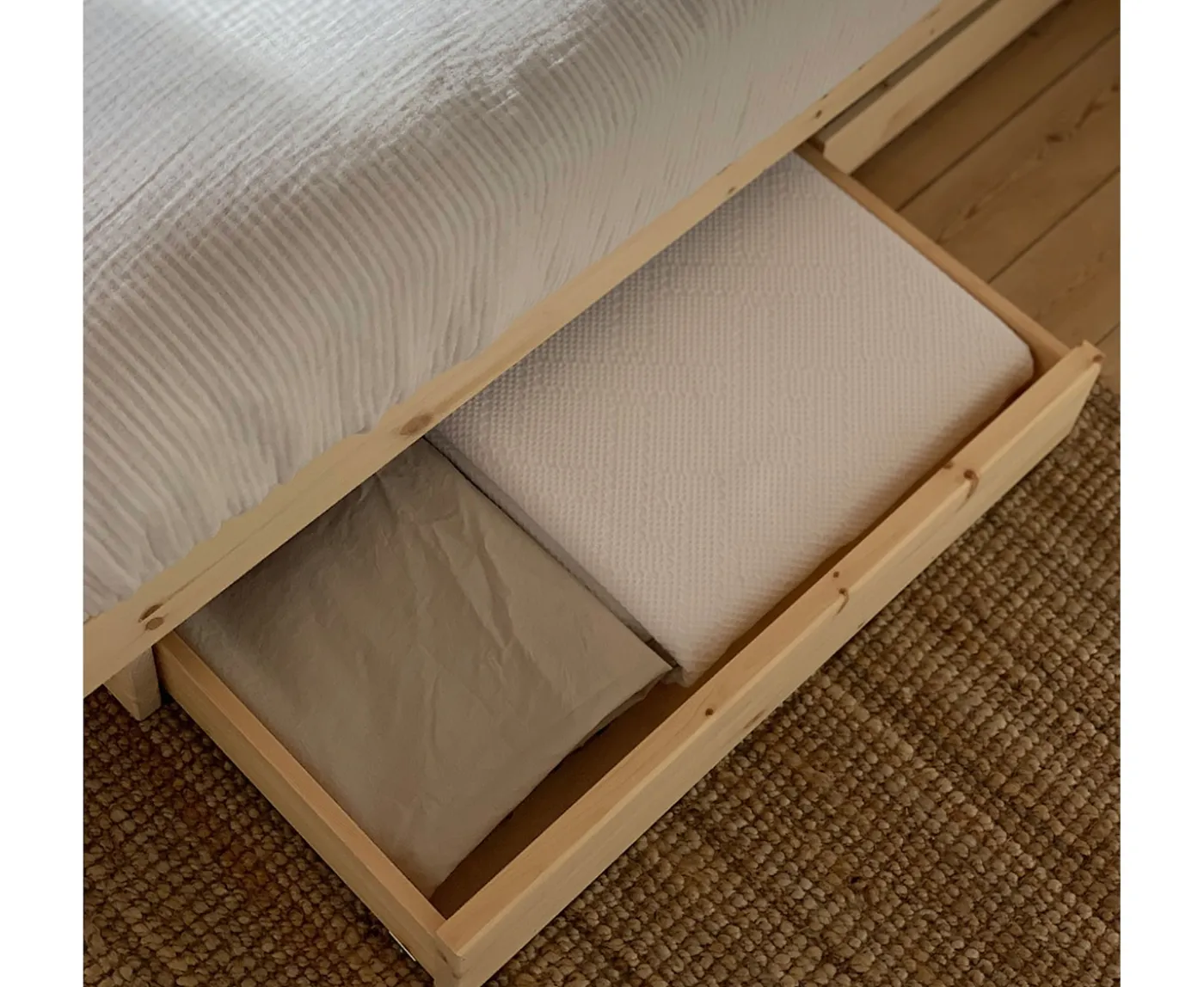 Karup Design Kanso Sängram inkl 2 Lådor Natur 120cm