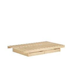 Karup Design Kanso Sängram inkl 2 Lådor Natur 140cm