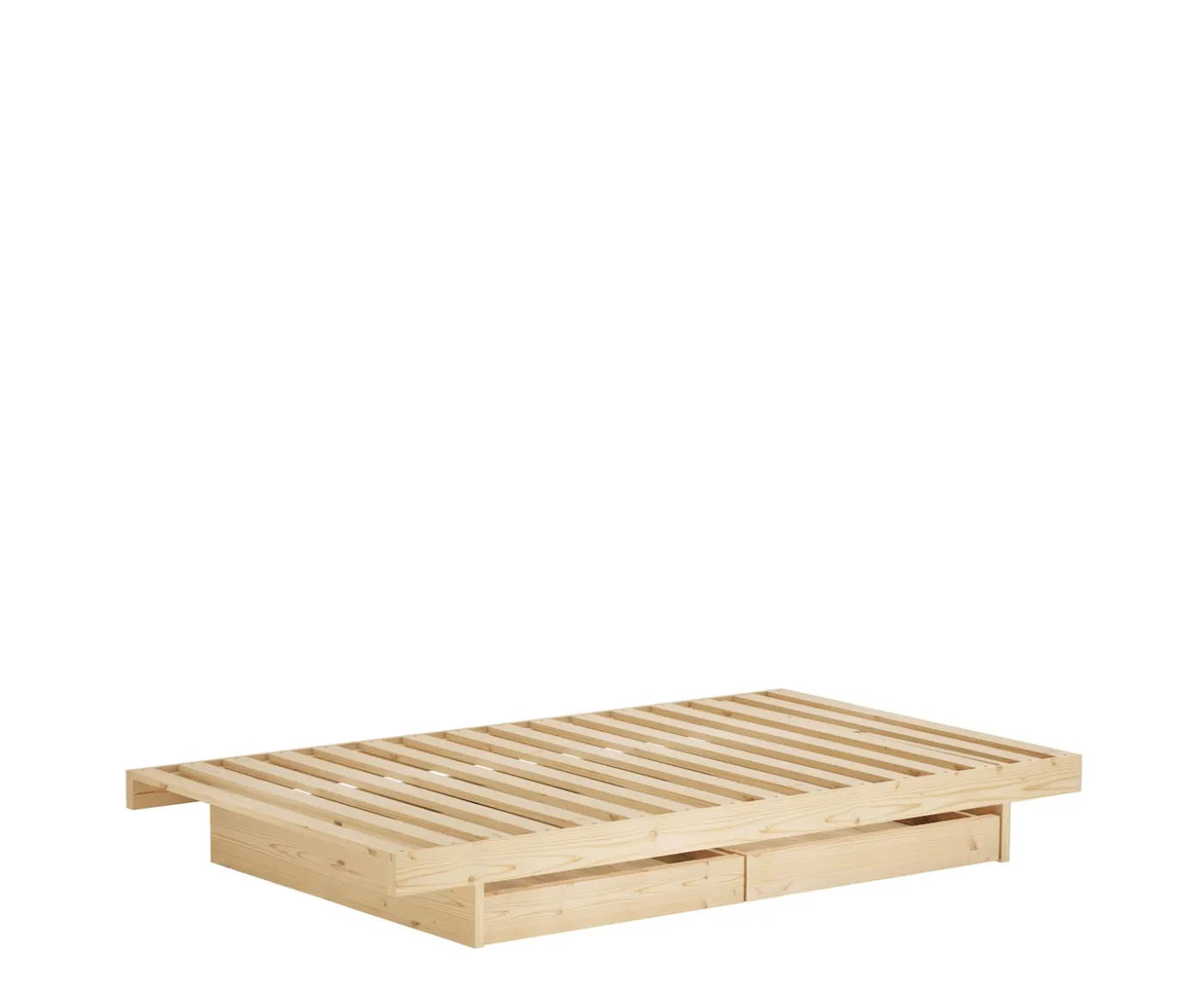 Karup Design Kanso Sängram inkl 2 Lådor Natur 140cm