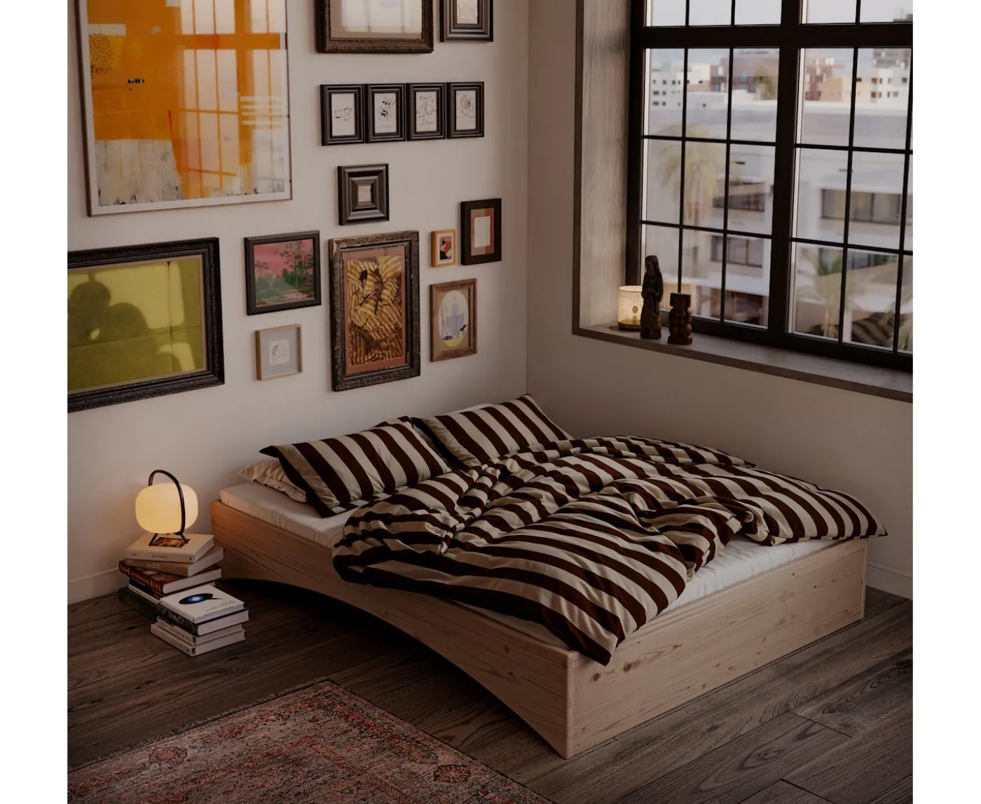 Karup Design Orbit Ramsäng Natur 180x200