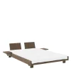 Karup Design Social Sängram Brun 140cm ink 2 Ryggstöd/Sidobord