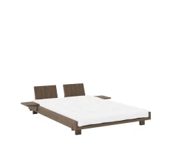 Karup Design Social Sängram Brun 140cm ink 2 Ryggstöd/Sidobord