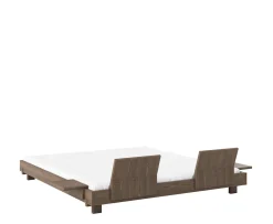 Karup Design Social Sängram Brun 180cm ink 2 Ryggstöd/Sidobord