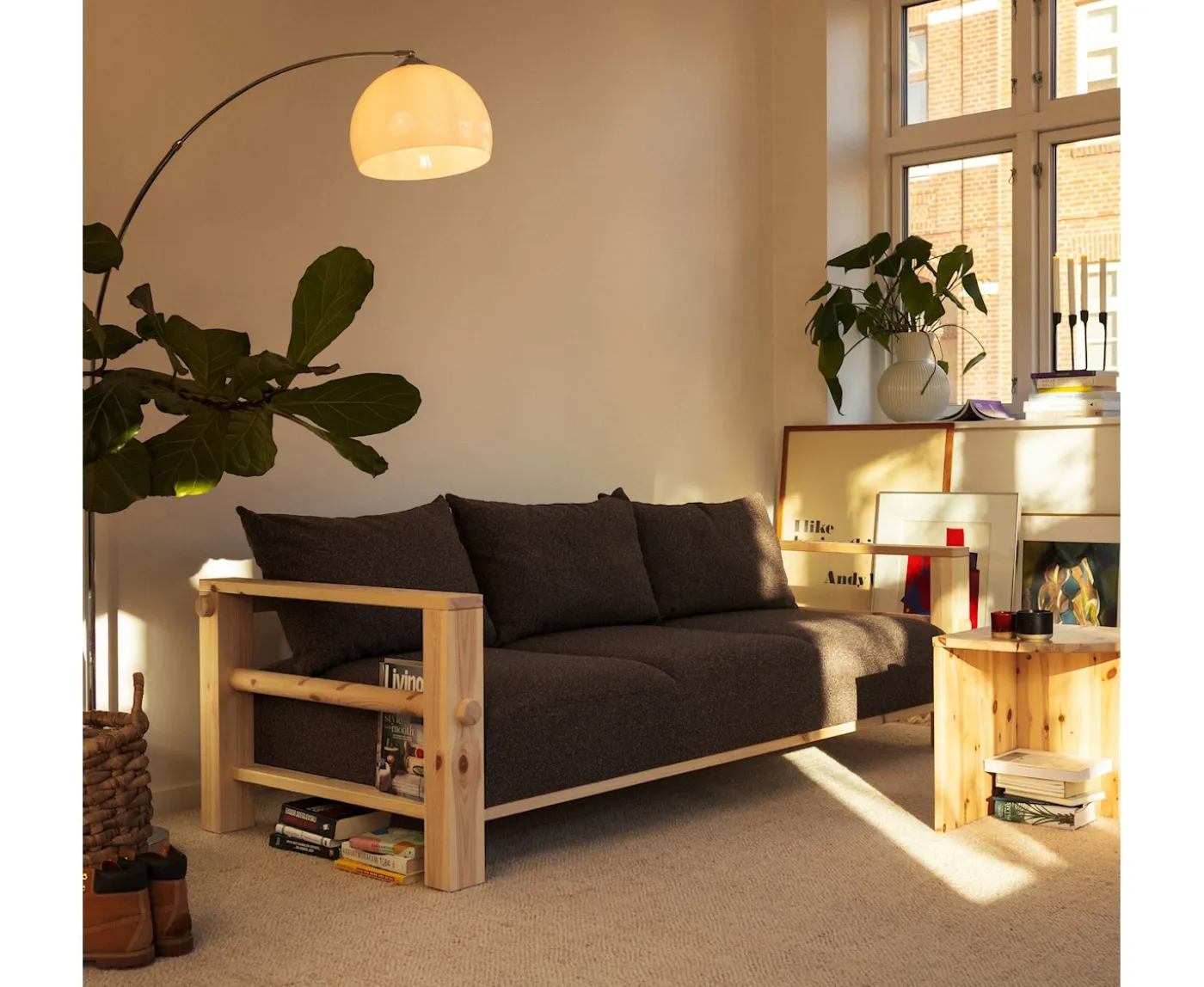 Karup Design Bare Bäddsoffa Raw/Mellow Brown