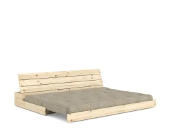 Karup Design Base Bäddsoffa Clear Lacquered/Warm Sand 196cm