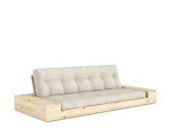 Karup Design Base Sidebox Bäddsoffa Clear Lacquered/Soft Chalk