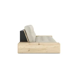 Karup Design Base Sidebox Bäddsoffa Clear Lacquered/Soft Chalk