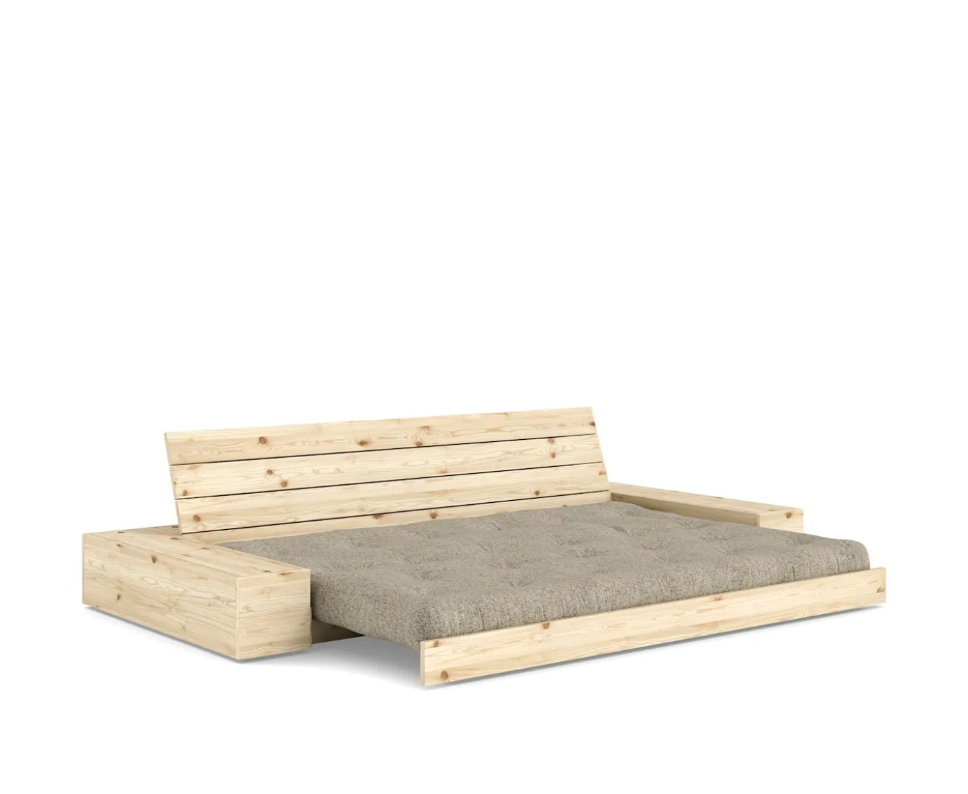 Karup Design Base Sidebox Bäddsoffa Clear Lacquered/Warm Sand