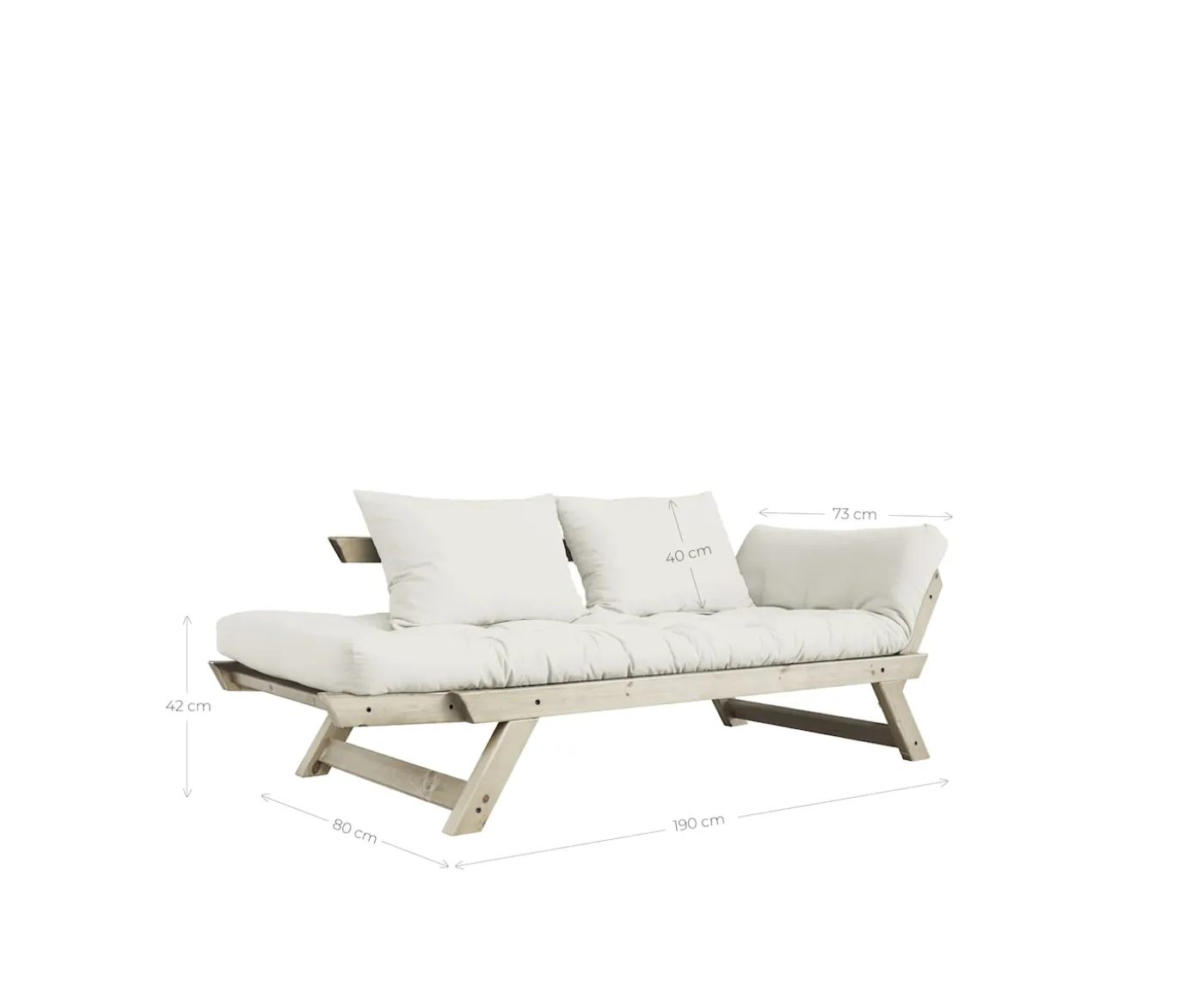 Karup Design Bebop Dagbädd Natur/Olive Green 174cm
