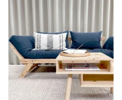 Karup Design Bebop Dagbädd Natur/Petrol Blue 174cm