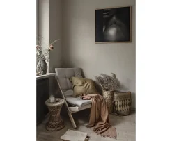 Karup Design Boogie Loungestol Natur/Olive Green