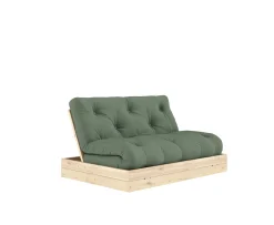 Karup Design Flip Bäddsoffa Raw ink madrass Olive Green 140x200