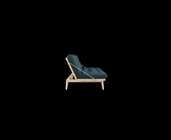 Karup Design Folk Bäddsoffa Natur/Petrol Blue 190cm