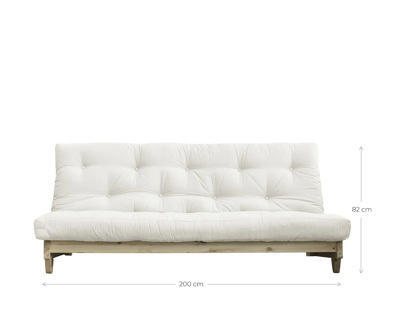 Karup Design Fresh Bäddsoffa Natur/Mocca 200cm