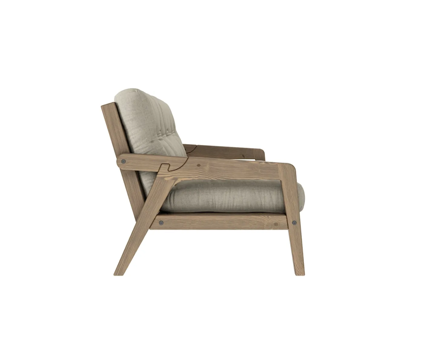 Karup Design Grab Bäddsoffa Brun/Linen 204cm