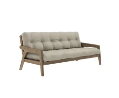 Karup Design Grab Bäddsoffa Brun/Linen 204cm