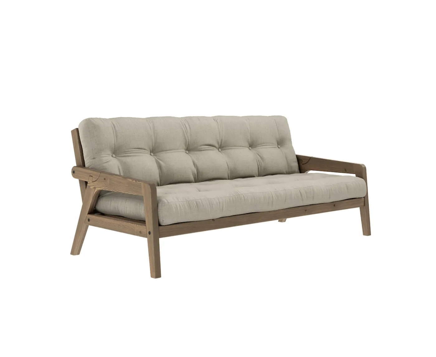 Karup Design Grab Bäddsoffa Brun/Linen 204cm