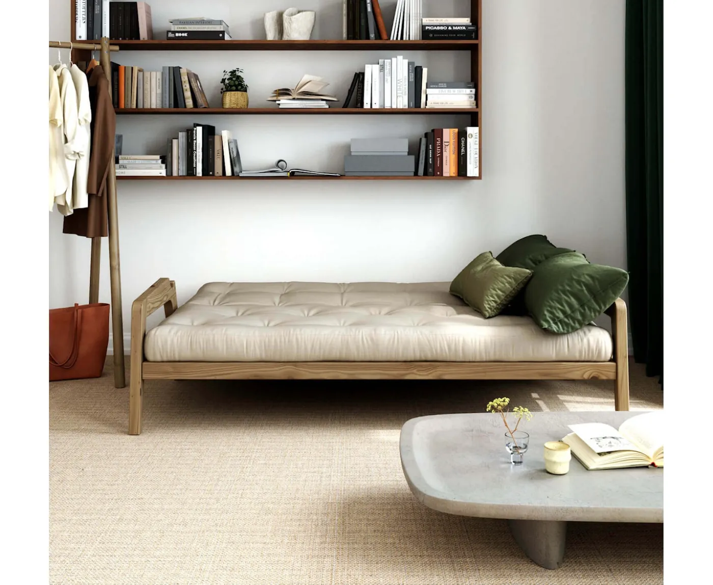 Karup Design Grab Bäddsoffa Brun/Linen 204cm
