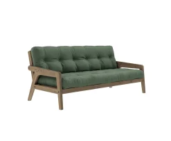 Karup Design Grab Bäddsoffa Brun/Olive Green 204cm